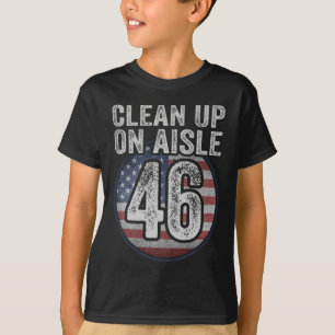 T-shirt Joe Biden Trump 2024 Retour L'Amérique Nettoie Sur