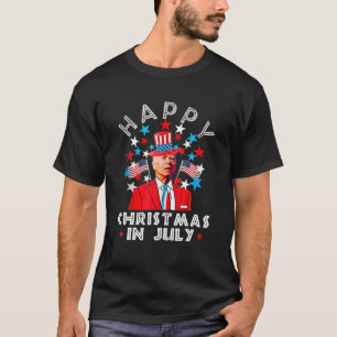 T-shirt Joe Biden Xmas Merry Christmas In July Funny 4O