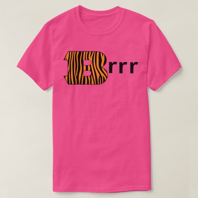 T-shirt Joe Burrow Brr Design (Design devant)