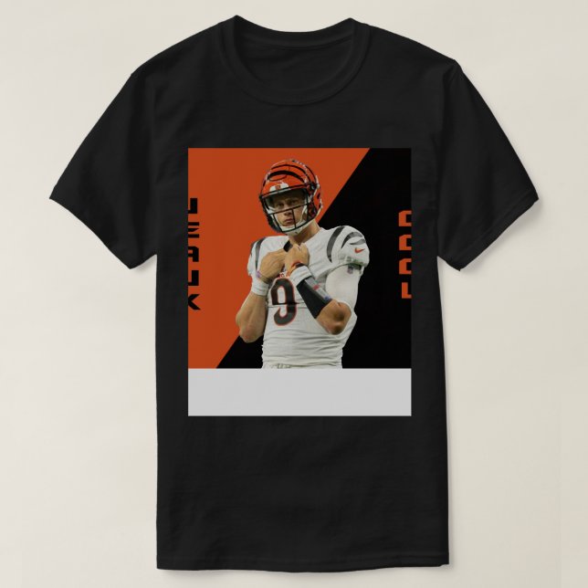 T-shirt Joe Burrow Jeaux Cool Joe Cool (Design devant)