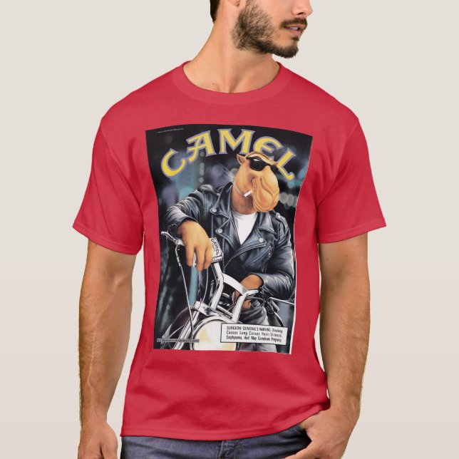 T-shirt Joe Camel Motorcycle Active girl (Devant)