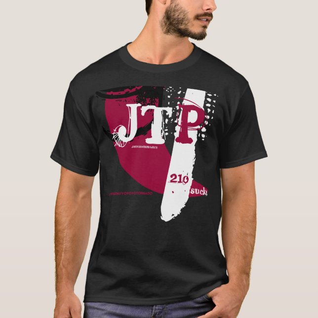T-shirt JOE, JTP, myspace.com/yoyoyotornado, g, JT, P,… (Devant)