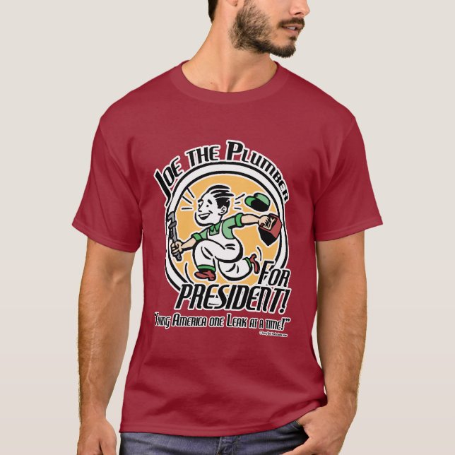 T-shirt Joe le plombier pour le président ! (Devant)