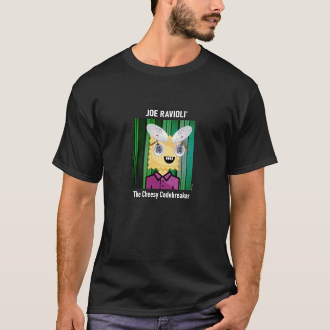 T-shirt Joe Ravioli The Cheesy Codebreaker (Devant)