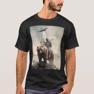 T-shirt Joe Rogan Monte Un Ours (+ Aliens) Essentiel T-Shi