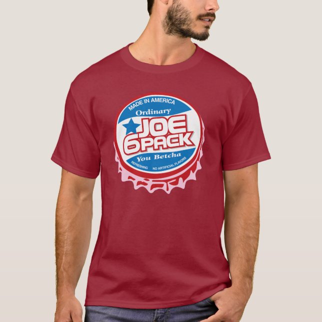 T-shirt Joe Six Pack Casquette bouteille (Devant)