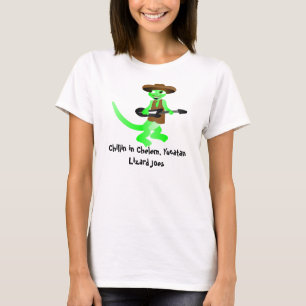 T-shirt joes Chillin de lézard dans Chelem, Yucatan