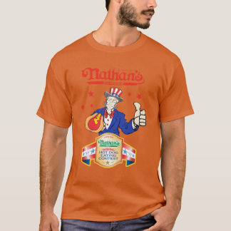 T-shirt Joey Chestnut Nathans Manger des Hot-Dogs le Quatr