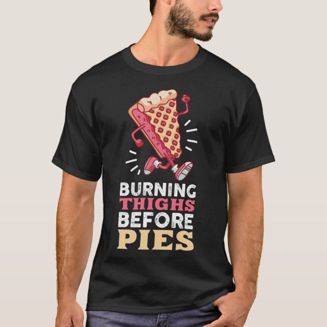T-shirt Jogger et marathon du coureur de gâteaux rétro (Devant)