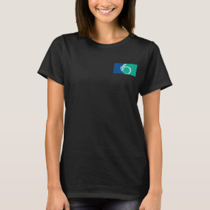 T-shirt Jogger zip en fleece pour femmes avec drapeau d'Ot
