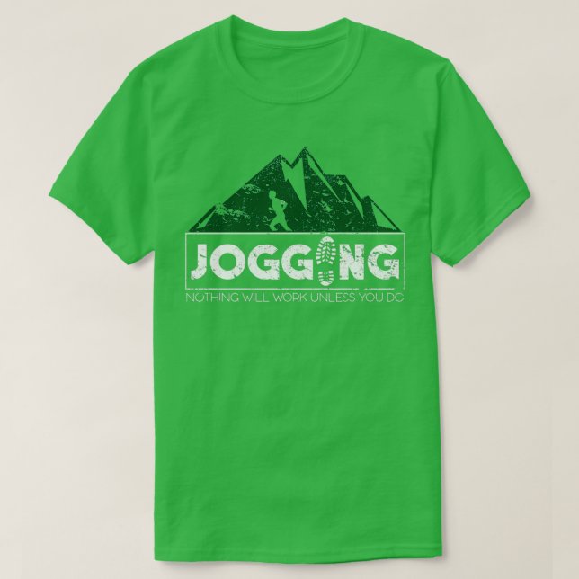 T-shirt Jogging course marathon 1 (Design devant)