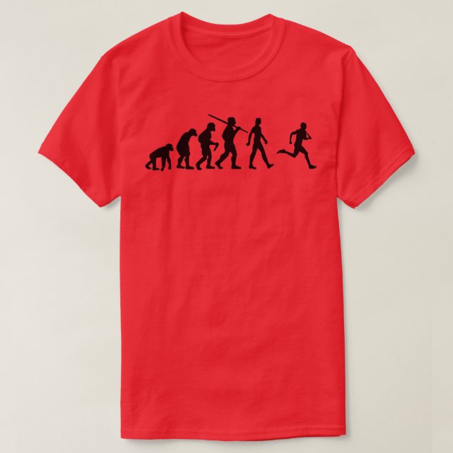 T-shirt Jogging de l'évolution du coureur (Design devant)