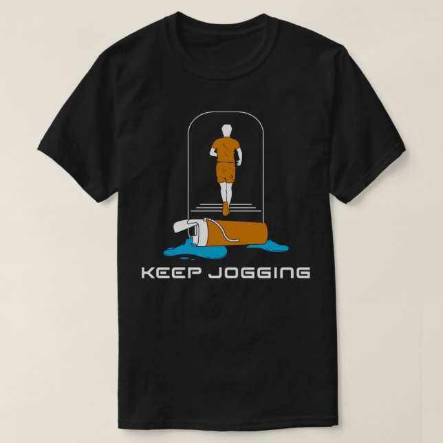 T-shirt Jogging et Boisson (Design devant)