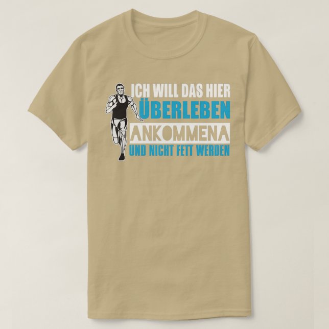 T-shirt Jogging Je Veux Survivre Et Arriver Ici (Design devant)
