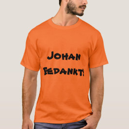 T-shirt Johan Bedankt Dutch Cruyff Hommage Merci Johan