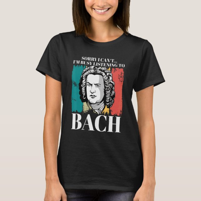 T-shirt Johann Sebastian Bach Compositeur Pour Classica (Devant)