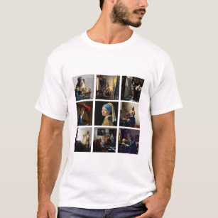 T-shirt Johannes Vermeer - Grille des chefs-d'oeuvre