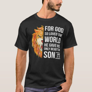 T-shirt John 316 Une nation sous Dieu Croix chrétienne