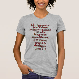 T-shirt John 3:16 Hongrois