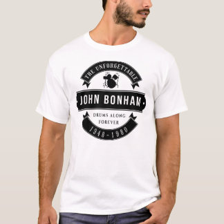 T-shirt John Bonham 1948 1980 Musique