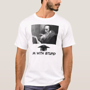 T-shirt John-Calvin-avec-book, widearrow, je suis AVEC