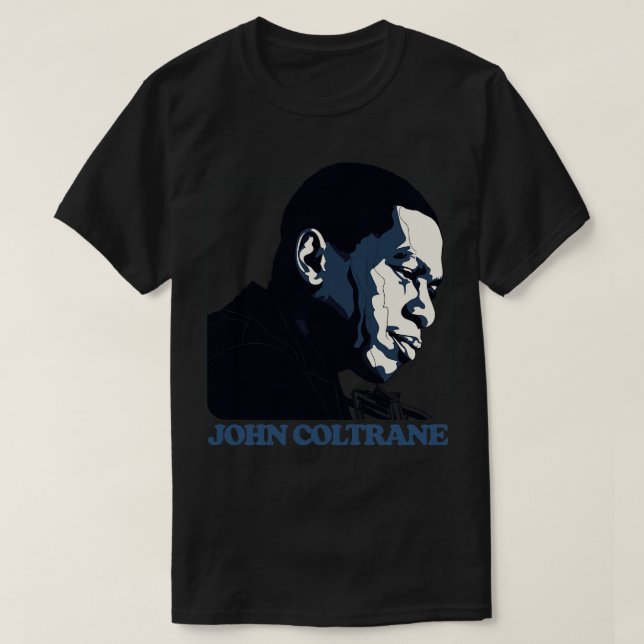T-shirt John Coltrane Retro Jazz Music Design (Design devant)