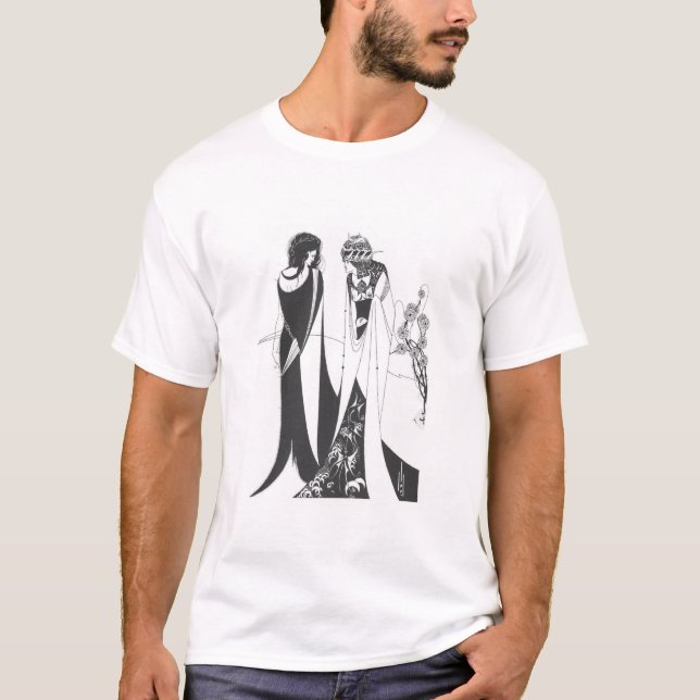 T-shirt John et Salome, par Aubrey Beardsley. HD (Devant)
