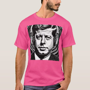T-shirt John F Kennedy porte un casque