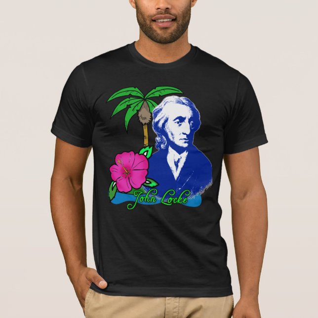T-shirt John Locke sur l'Île déserte (Devant)