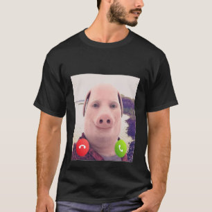 T-shirt John Pork Appelle Drôle Répondre au Téléphone