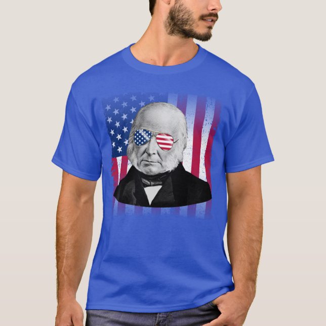 T-shirt John Quincy Adams Patriotic American 4 (Devant)