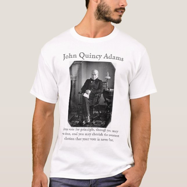 T-shirt John Quincy Adams : Sur le vote (Devant)