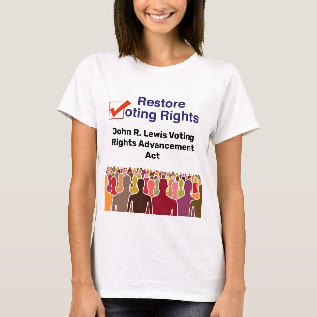 T-shirt John R. Lewis Loi sur l'avancement des droits de v (Devant)