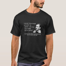 T-shirt John Steinbeck, je sais trois choses, noir