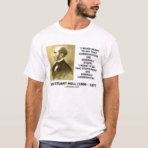 T-shirt John Stuart fraise la citation conservatrice de