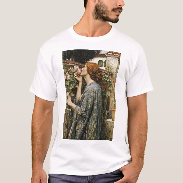 T-shirt John William Waterhouse - L'Âme Du Rose (Devant)