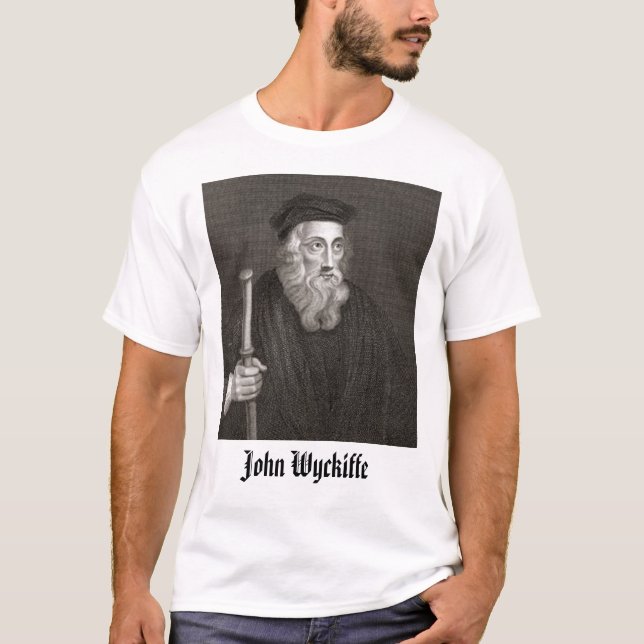 T-shirt John Wycliffe, John Wyckiffe (Devant)