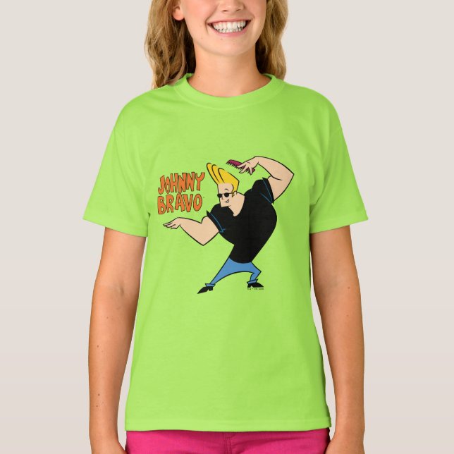 T-shirt Johnny Bravo Coiffure (Devant)