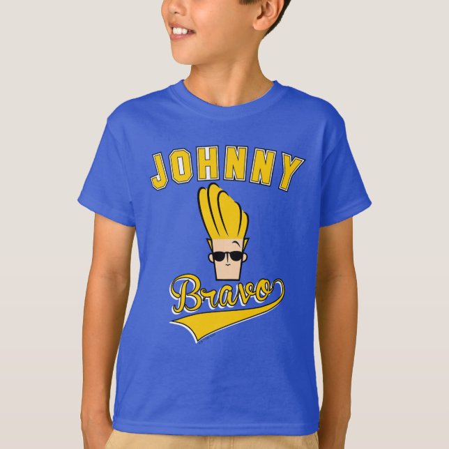 T-shirt Johnny Bravo Collegiate Graphic (Devant)