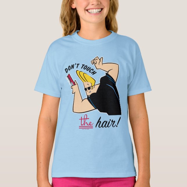 T-shirt Johnny Bravo Comb - Ne touchez pas les cheveux! (Devant)