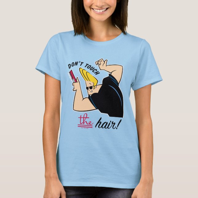 T-shirt Johnny Bravo Comb - Ne touchez pas les cheveux! (Devant)