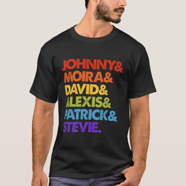 T-shirt Johnny Et Moira Et David Et Alexis (Devant)