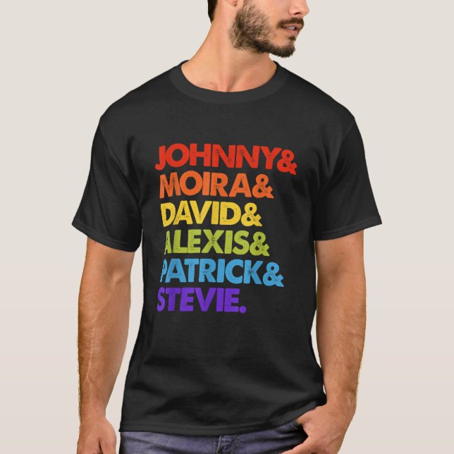 T-shirt Johnny et Moira et David et Alexis (Devant)