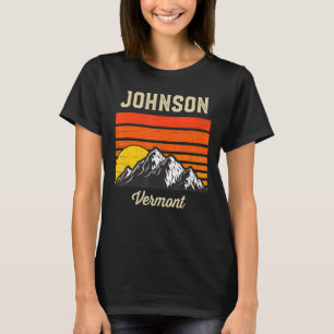 T-shirt Johnson Vermont Retro État de la ville Vintage