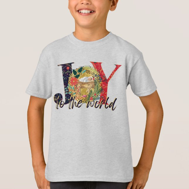 T-shirt Joie À La Nativité Mondiale  (Devant)