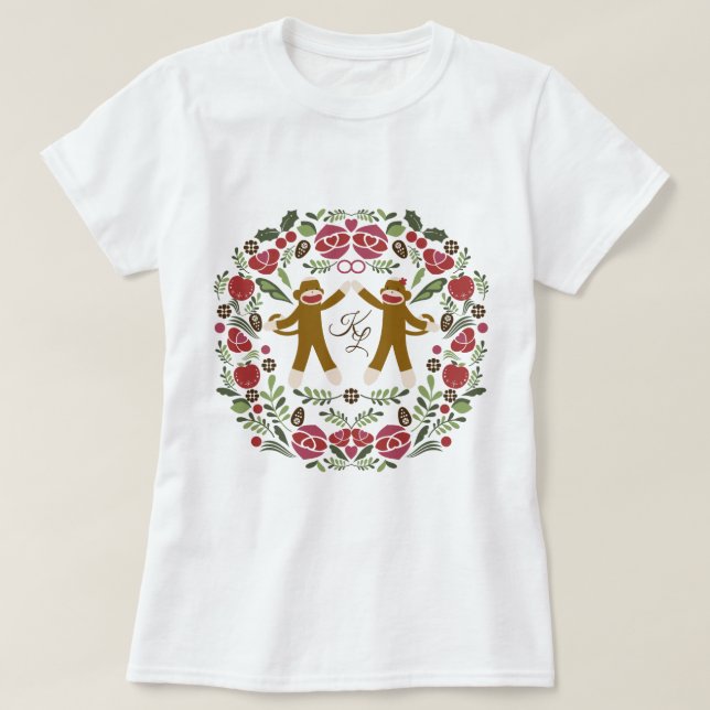 T-shirt Joie au singe de soq (Design devant)