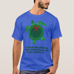 T-shirt Joie de la paix et tortues de mer