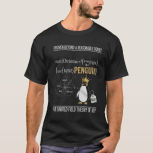 T-shirt Joie de Noël Prouvée par les Maths du Pingouin