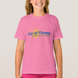 T-shirt Joie de sonnerie de filles de forme physique
