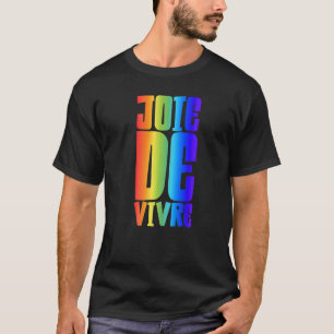 T-shirt Joie De Vivre Big Lively Colour Text Joie De Vivr